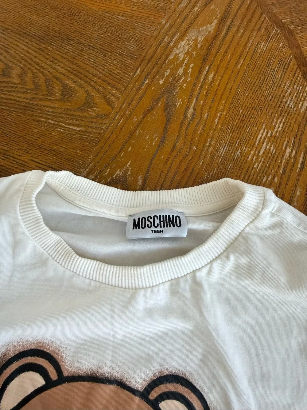 Moschino Teddy Graphic Long-Sleeve Tee